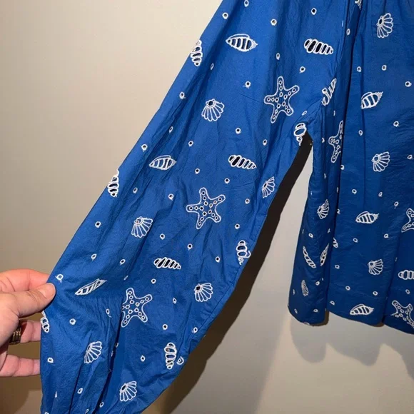 Lilly Pulitzer Maisha Long Sleeve Eyelet Shell Collector Embroidery Size XL - Picture 5 of 8